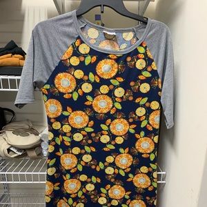Lularoe sunburst midi length dress